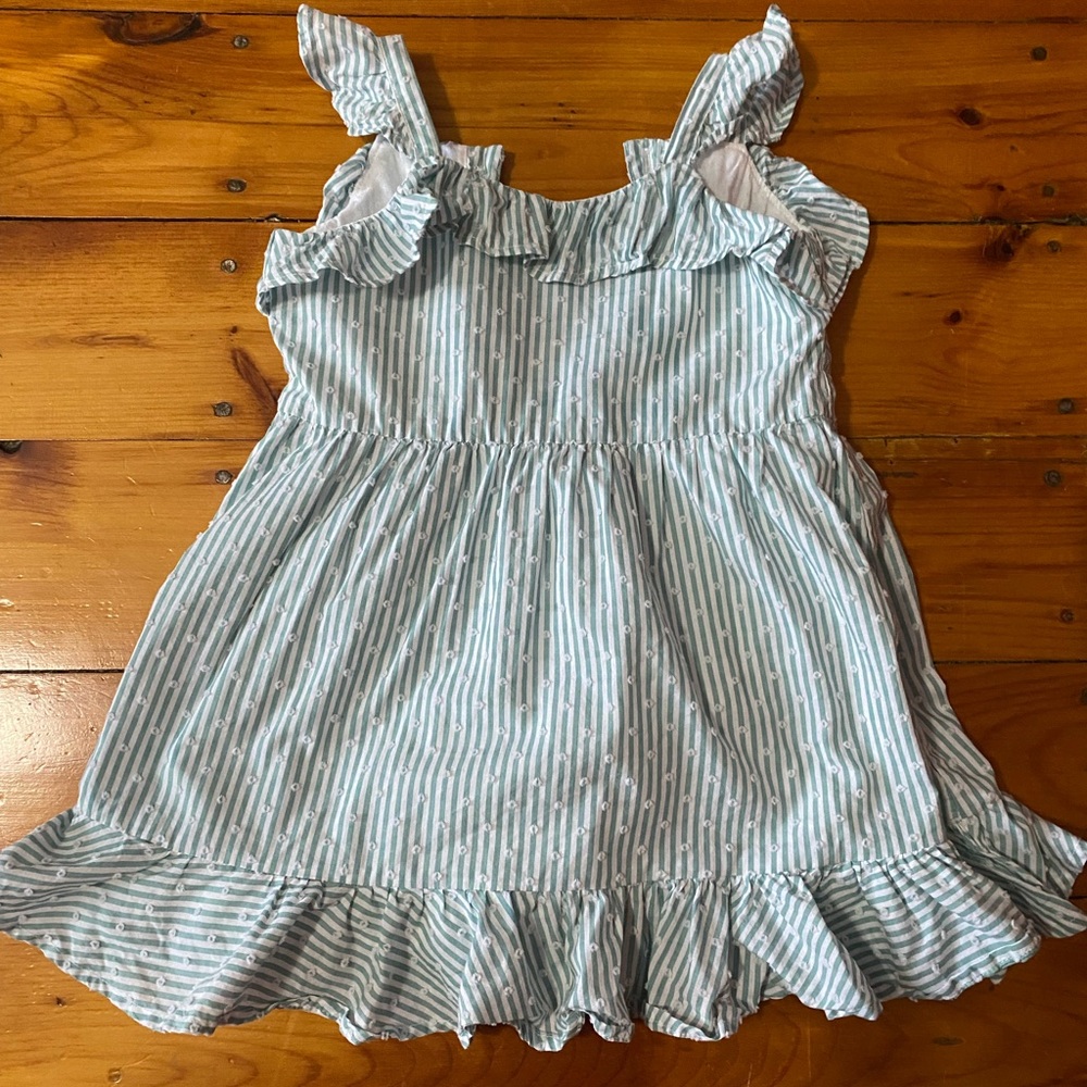 Janie and Jack green striped dress